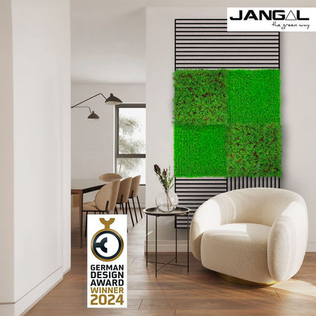 JANGAL Pannelli acustici Modulabili in FLORA sintetica ULTRAREALISTICA 52x52cm mod. THUJA TEA TREE - Eternal Parquet