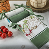 THUN® Confezione Regalo 3 Strofinacci e Cestino Gnomes Sage Green 2411S24