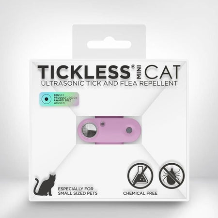 Repellente per gatti ad ultrasuoni - TICKLESS MINI CAT - Protezione contro zecche e pulci - Organo Viola