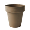 Vaso tondo Porto Colour in plastica colorati da esterno e giardino per fiori e piante