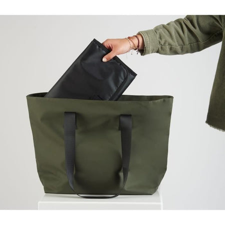 Borsa fasciatoio week-end - TINEO - CASUAL - Forma a zaino - Nera - Materassino fasciatoio integrato