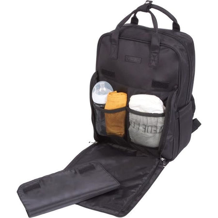 Borsa fasciatoio - TINEO - Forma a zaino - Trapuntata - Nera