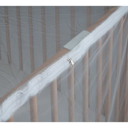 Zanzariera per letto TINEO - Apertura facile con zip - Compatibile con letti 60x120 o 70x140 cm