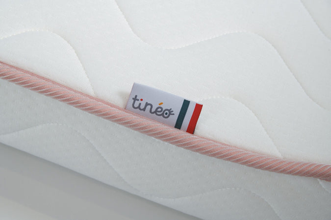 Materasso TINEO CROISSANCE - Scalabile - 2 lati di supporto: Rigido e Morbido - 60x120x12 cm