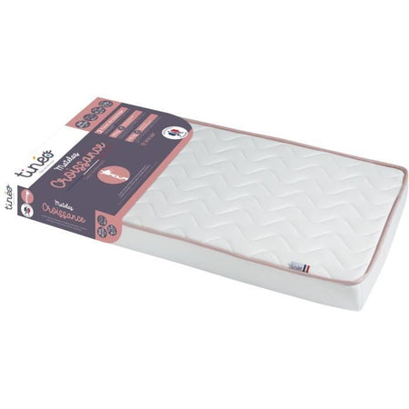 Materasso TINEO CROISSANCE - Scalabile - 2 lati di supporto: Rigido e Morbido - 60x120x12 cm