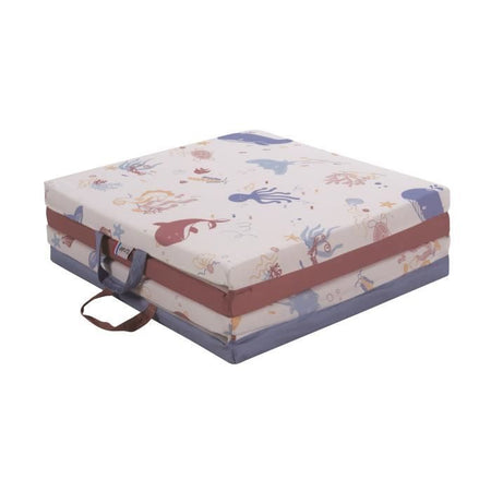TINEO Tappeto intelligente Tesori dell'oceano 3 in 1 - Evolutivo - Rivestimento sfoderabile - 120x120 cm -