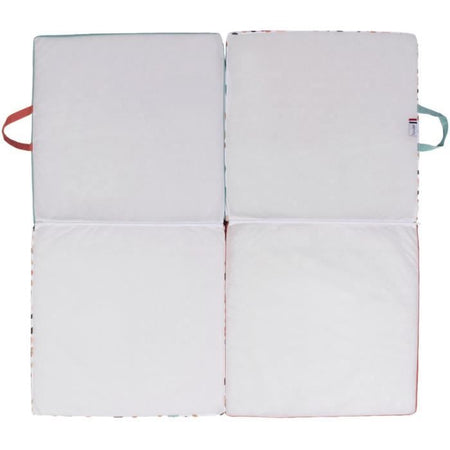 Tappeto da gioco Malin - TINEO - Tappetino evolutivo multifunzione 3 in 1 - 120 x 120 cm - Geometrico / Animali divertenti