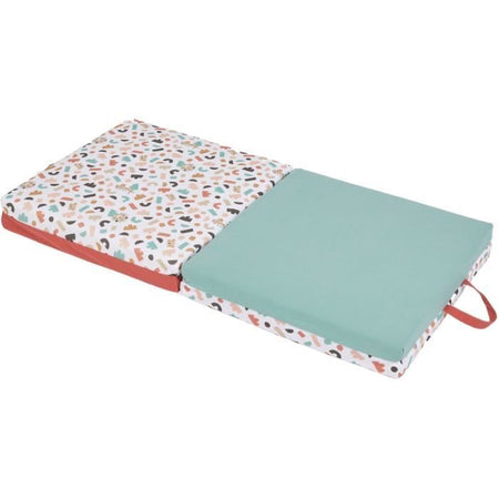 Tappeto da gioco Malin - TINEO - Tappetino evolutivo multifunzione 3 in 1 - 120 x 120 cm - Geometrico / Animali divertenti