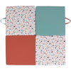 Tappeto da gioco Malin - TINEO - Tappetino evolutivo multifunzione 3 in 1 - 120 x 120 cm - Geometrico / Animali divertenti