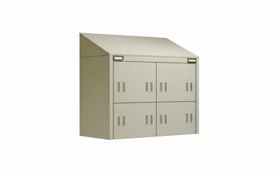 Tetto inclinato antipolvere ad 1 posto cm. 38x35x20h - MODELLO MIS