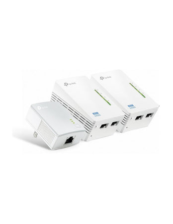 Kit powerline AV600 WiFi 300Mbps 2 Porte LAN (3 Pezzi)