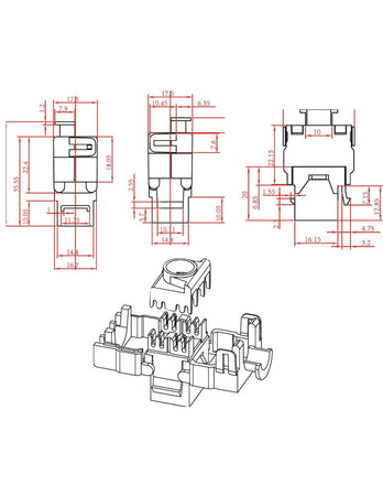 Frutto Keystone RJ45 Cat.6A STP Tooless