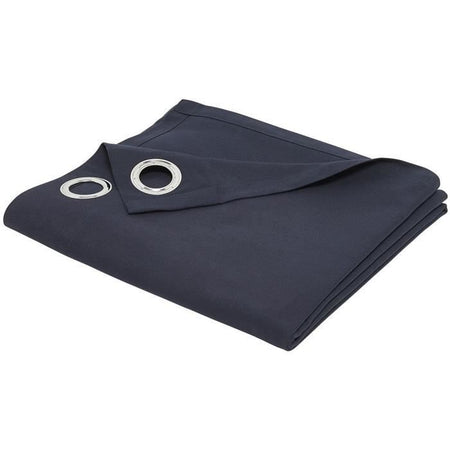 Tenda con occhielli TODAY - 140x240 cm - 100% cotone - Blu scuro