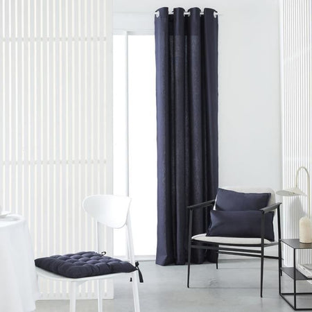 Tenda con occhielli TODAY - 140x240 cm - 100% cotone - Blu scuro