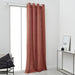 Tenda con occhielli TODAY - 140x240 cm - 100% Cotone - Terracotta