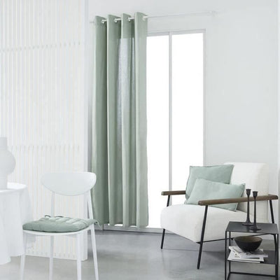 Tenda con occhielli TODAY - 140x240 cm - 100% cotone - Celadon
