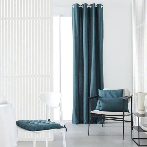 Tenda con occhielli TODAY - 140x240 cm - 100% Cotone - Pavone
