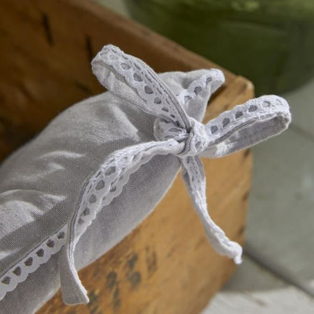 Seduta trapuntata - TODAY - CHARME - Chambray x Petite Broderie Constance - 40 x 40 cm