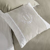 Cuscino - TODAY - CHARME - Slub x Chambray x Ricamo Berenice - 40 x 40 cm