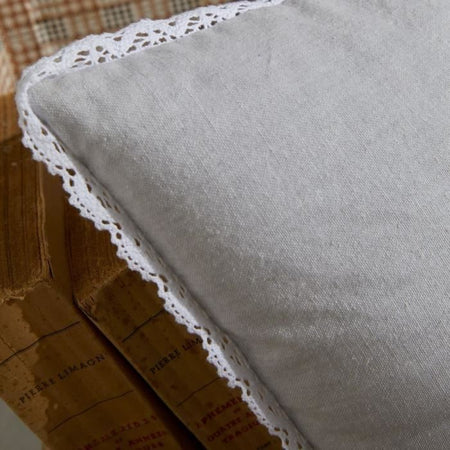 Cuscino - TODAY - CHARME - Chambray x Dentelle Constance - 40 x 40 cm