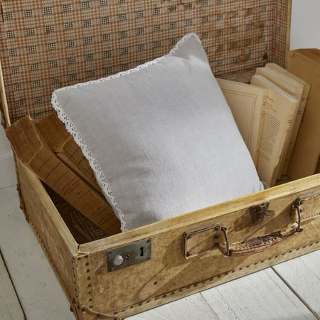 Cuscino - TODAY - CHARME - Chambray x Dentelle Constance - 40 x 40 cm