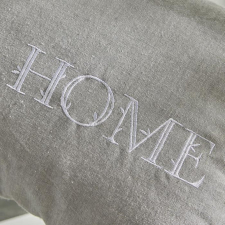 Cuscino - TODAY - CHARME - Stampato x Chambray x Ricamo Capucine - 30 x 50 cm
