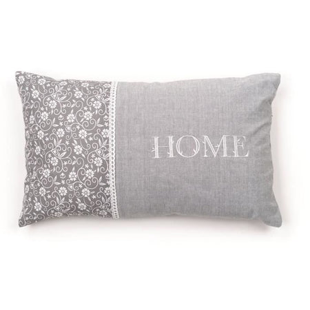 Cuscino - TODAY - CHARME - Stampato x Chambray x Ricamo Capucine - 30 x 50 cm