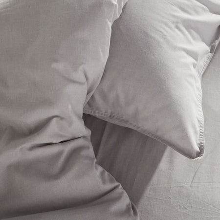 Copripiumino - TODAY - CHARME - Chambray - Grigio chiaro Constance - 260 x 240 cm