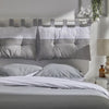 Copripiumino - TODAY - CHARME - cotone 57 fili - Grigio chiaro x Dune Constance - 260 x 240 cm