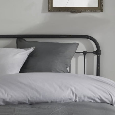 Copripiumino - TODAY - CHARME - cotone 57 fili - Grigio chiaro x Dune Constance - 260 x 240 cm