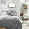 Copripiumino - TODAY - CHARME - cotone 57 fili - Grigio chiaro x Dune Constance - 260 x 240 cm
