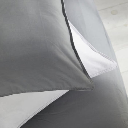 Copripiumino - TODAY - CHARME - cotone 57 fili - Grigio chiaro x Dune Constance - 260 x 240 cm