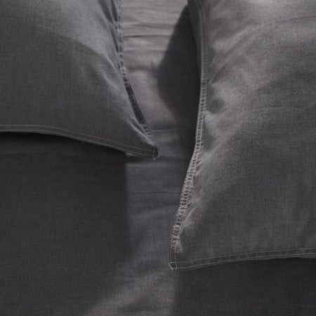 Copripiumino - TODAY - CHARME - Chambray - Grigio scuro Capucine - 260 x 240 cm