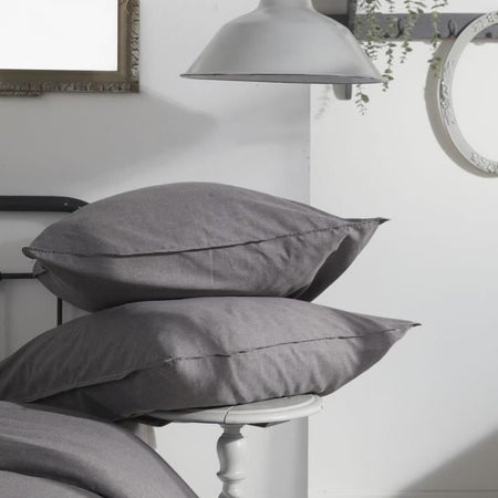Copripiumino - TODAY - CHARME - Chambray - Grigio scuro Capucine - 260 x 240 cm