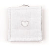 Cuscino da pavimento - TODAY - CHARME - Slub x Chambray x Ricamo Constance - 40 x 40 x 10 cm