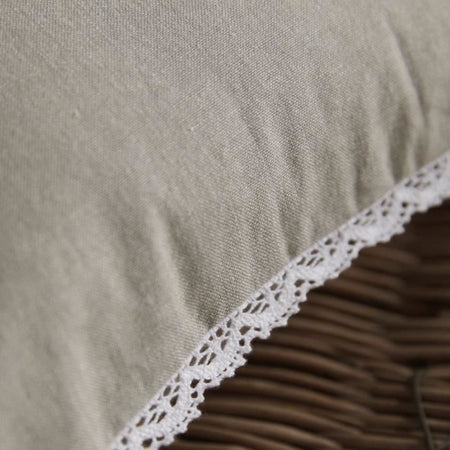 Cuscino - TODAY - CHARME - Chambray x Dentelle Berenice - 40 x 40 cm
