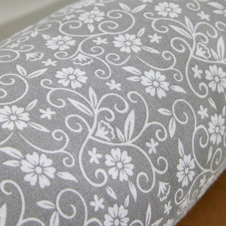 Cuscino Polochon - TODAY - CHARME - Stampa Capucine Grigio Scuro - 45 x 15 cm