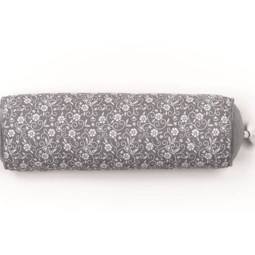 Cuscino Polochon - TODAY - CHARME - Stampa Capucine Grigio Scuro - 45 x 15 cm