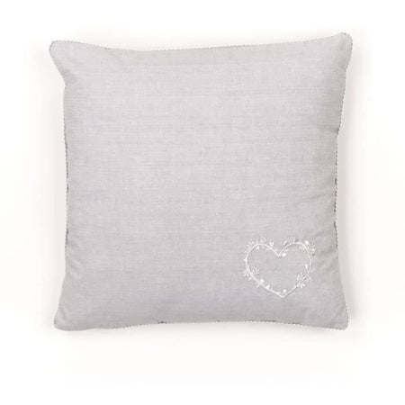 Cuscino - TODAY - CHARME - Chambray x Petite broderie Constance - 40 x 40 cm