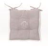 Seduta trapuntata - TODAY - CHARME - Chambray x Petite Broderie Berenice - 40 x 40 cm
