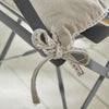 Seduta trapuntata - TODAY - CHARME - Chambray x Petite Broderie Berenice - 40 x 40 cm