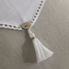 Cuscino - TODAY - CHARME - Slub x Chambray x Pompon Berenice - 40 x 40 cm
