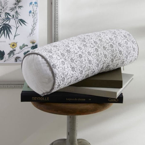 Cuscino Polochon - OGGI - CHARME - Stampa gesso Capucine - 45 x 15 cm