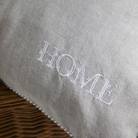 Cuscino - TODAY - CHARME - Chambray x Petite broderie Capucine - 40 x 40 cm