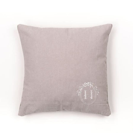 Cuscino - OGGI - CHARME - Chambray x Petite broderie Berenice - 40 x 40 cm