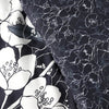 Set biancheria da letto Mawira - 2 persone - 260 x 240 cm - 100% cotone - Blu navy Motivo floreale - OGGI