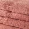 TODAY Set 2 Asciugamani 50x100 cm + 2 Asciugamani 70x130 cm Terracotta 100% cotone