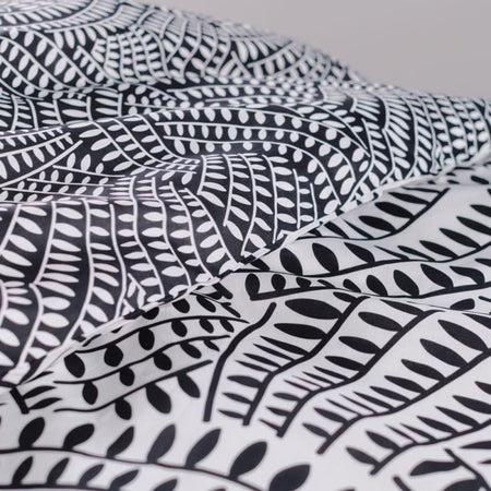 Completo letto matrimoniale -TODAY - 240x200 cm - 100% Cotone - Bianco e Nero