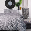 Completo letto matrimoniale -TODAY - 240x200 cm - 100% Cotone - Bianco e Nero
