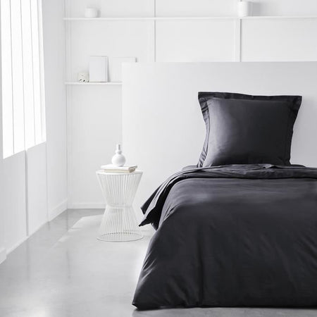 Oggi ESTIQUIAl oggi Charg - 90 x 190 cm - 1 persona - 100% une cotone - carbone